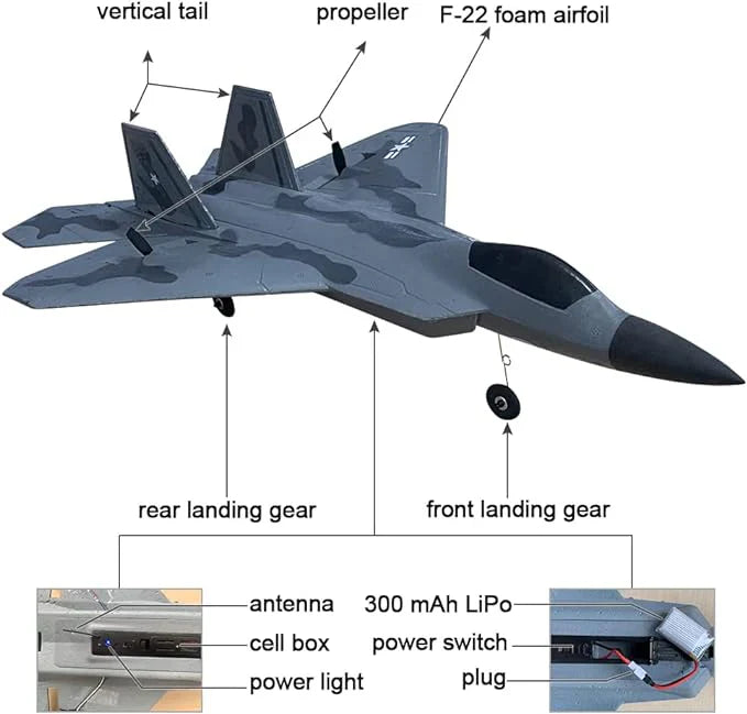 Airplane with remote Controlled Flying Toy | طائرة مع لعبة طيران يتم التحكم فيها عن بعد