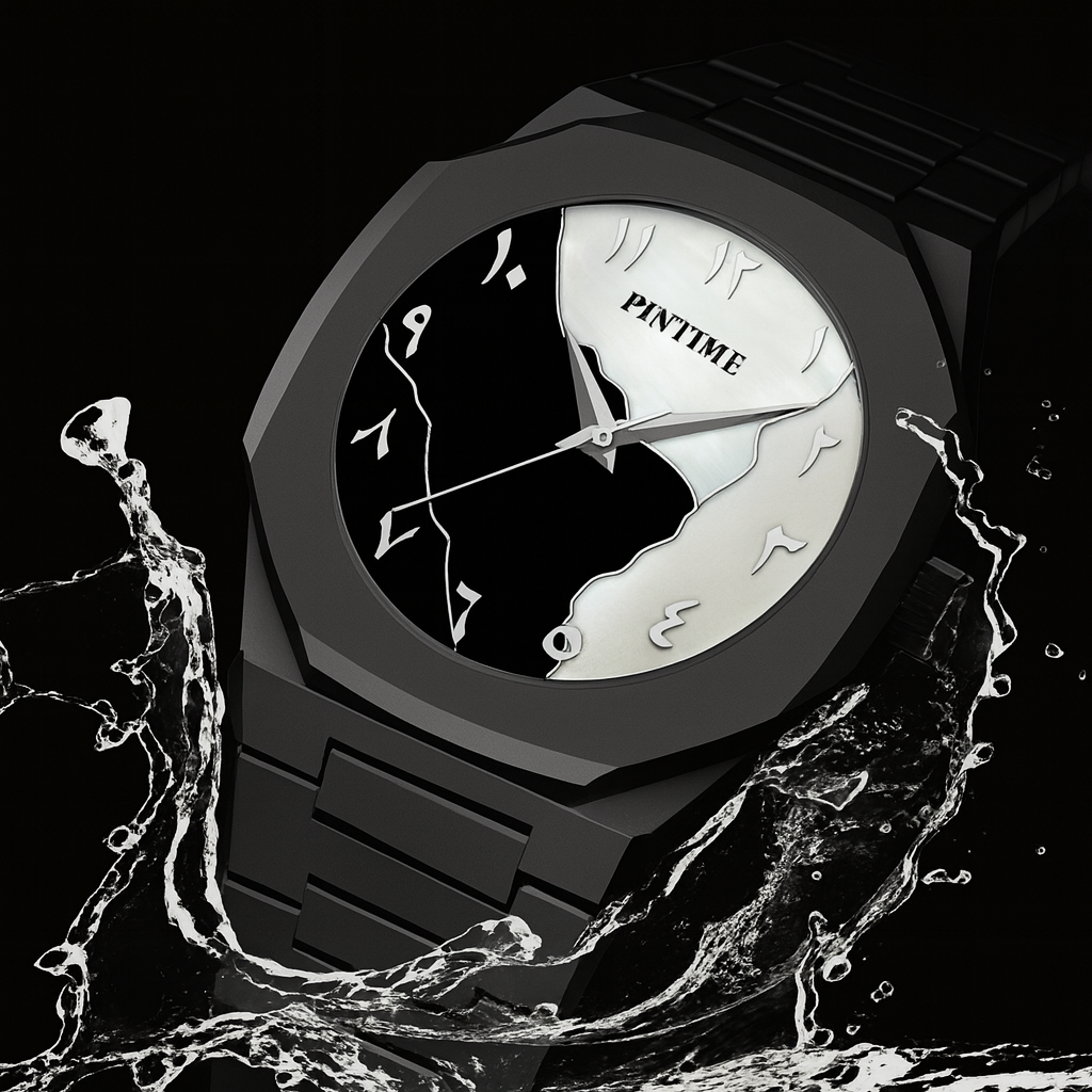 PINTIME Black Arabic Numeral Watch | ساعة عربية أنيقة من PINTIME