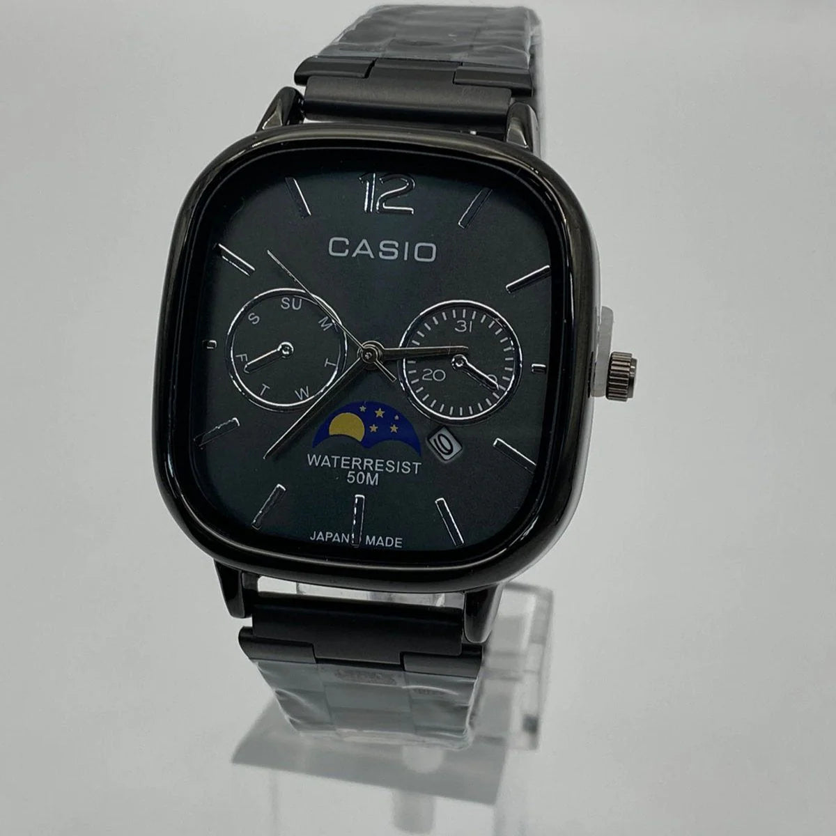 Casio Quartz Moonrise Dial Watch | ساعة كاسيو كوارتز بمينا شروق الشمس