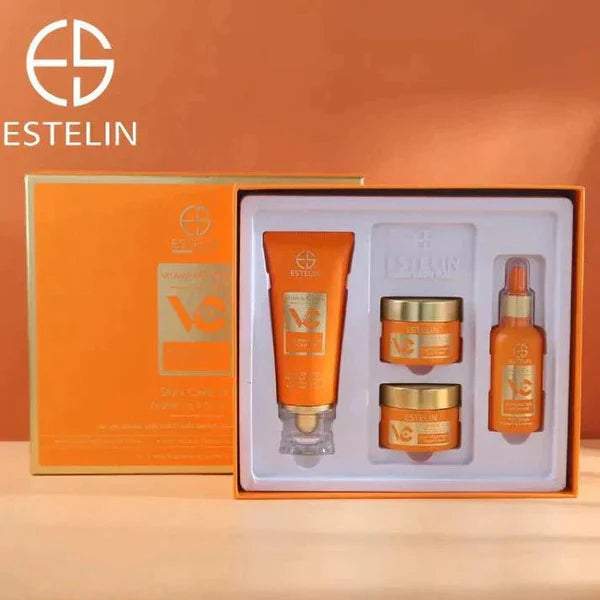 Estelin - Vitamin C Bighting & Anti- aging Skin Care Set | إستلين - مجموعة فيتامين سي للعناية بالبشرة وتفتيحها ومحاربة الشيخوخة