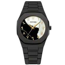 PINTIME Black Arabic Numeral Watch | ساعة عربية أنيقة من PINTIME