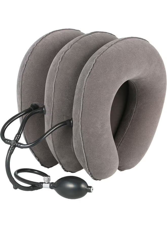 Cervical Neck Traction Device – Adjustable At-Home Stretch & Posture Support | جهاز شدّ فقرات الرقبة — تمديد لطيف ودعم للوضعية