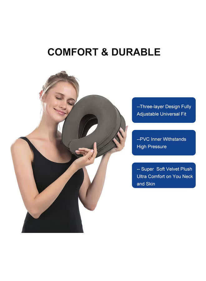 Cervical Neck Traction Device – Adjustable At-Home Stretch & Posture Support | جهاز شدّ فقرات الرقبة — تمديد لطيف ودعم للوضعية