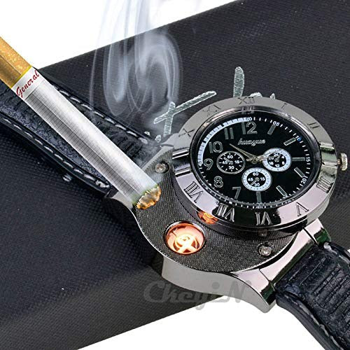 Men's Military USB Lighter Watch | ساعة عسكرية للرجال مزودة بمنفذ USB