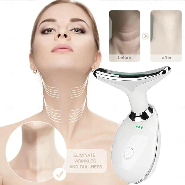 LED Neck Face Beauty Device Facial Massager | جهاز تدليك الوجه والرقبة LED