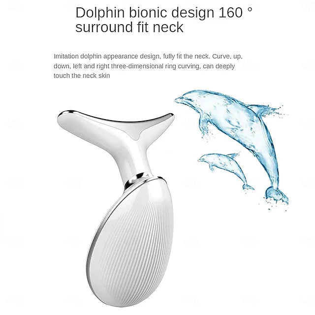 LED Neck Face Beauty Device Facial Massager | جهاز تدليك الوجه والرقبة LED