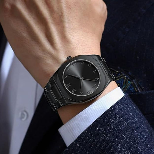 Black Arabic Aura Watch | ساعة أورا العربية السوداء