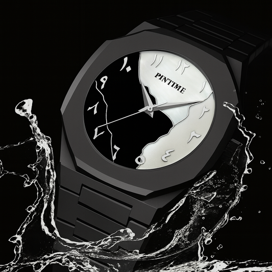 PINTIME Black Arabic Numeral Watch | ساعة عربية أنيقة من PINTIME