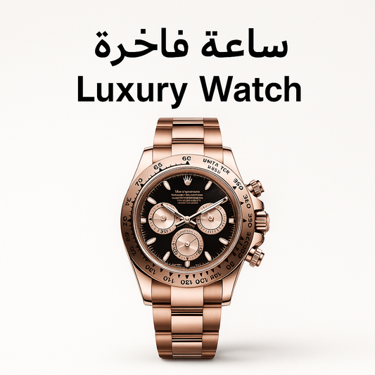 Branded Daytona Cosmograph – Rose Gold Chronograph Watch | ساعة كرونوغراف دايتونا كوزموجراف مطلية بالذهبي الوردي