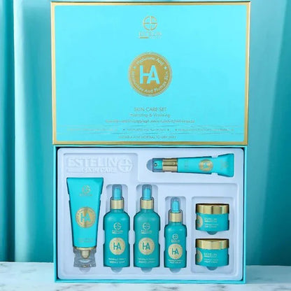 Hyaluronic Acid Hydrating & Vitalizing Skin Care Set | مجموعة العناية بالبشرة المرطبة والمنعشة بحمض الهيالورونيك