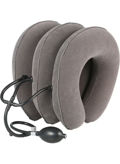 Cervical Neck Traction Device – Adjustable At-Home Stretch & Posture Support | جهاز شدّ فقرات الرقبة — تمديد لطيف ودعم للوضعية