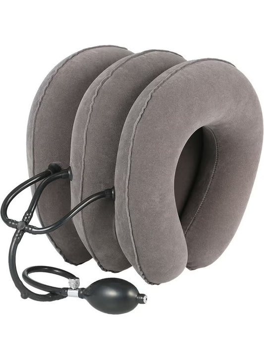 Cervical Neck Traction Device – Adjustable At-Home Stretch & Posture Support | جهاز شدّ فقرات الرقبة — تمديد لطيف ودعم للوضعية