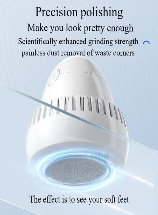 Electric Foot Callus Remover with Vacuum – Rechargeable Pedicure Tool + Extra Roller | مزيل مسامير القدم الكهربائي مع شفط — جهاز باديكير قابل للشحن مع رول إضافي