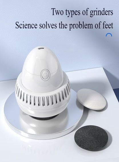 Electric Foot Callus Remover with Vacuum – Rechargeable Pedicure Tool + Extra Roller | مزيل مسامير القدم الكهربائي مع شفط — جهاز باديكير قابل للشحن مع رول إضافي