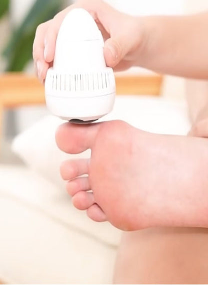 Electric Foot Callus Remover with Vacuum – Rechargeable Pedicure Tool + Extra Roller | مزيل مسامير القدم الكهربائي مع شفط — جهاز باديكير قابل للشحن مع رول إضافي