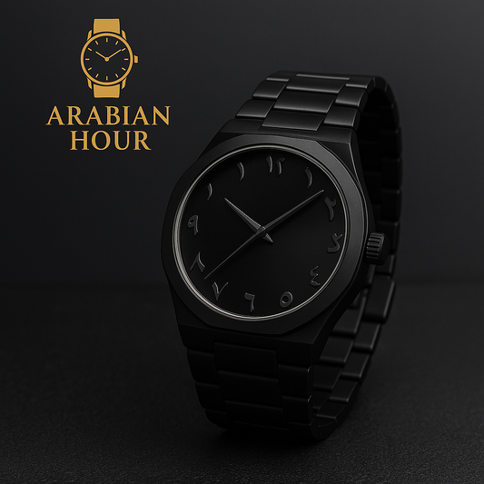 Black Arabic Aura Watch | ساعة أورا العربية السوداء
