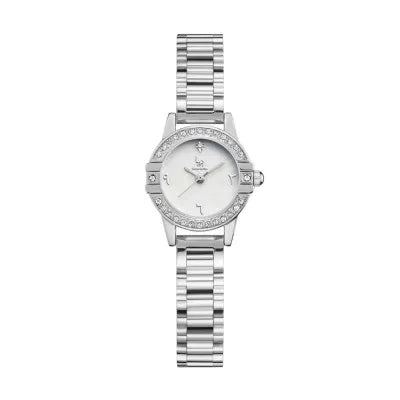 women's watch, silver, white dial | ساعة نسائية، فضية، مينا بيضاء